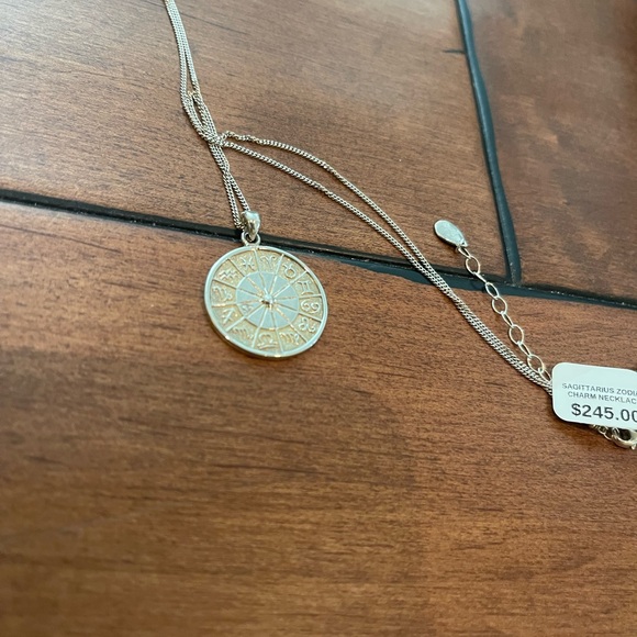 Chan Luu Sagittarius zodiac Charm w .01 diamond necklace NEW - Picture 9 of 11